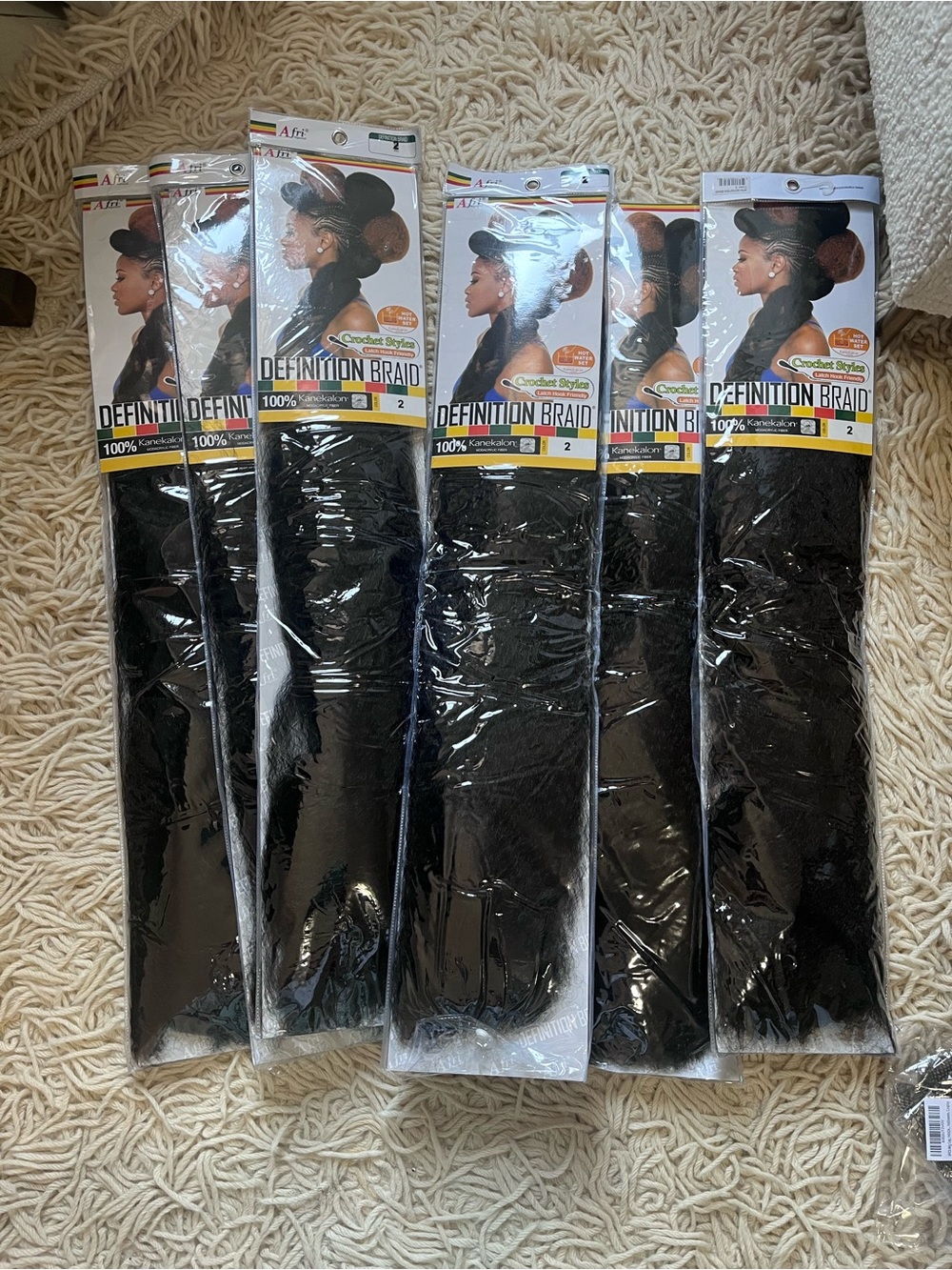 Afri Naptural Definition Braid Crochet Hair #2 Bundle - Sold Out in the USA